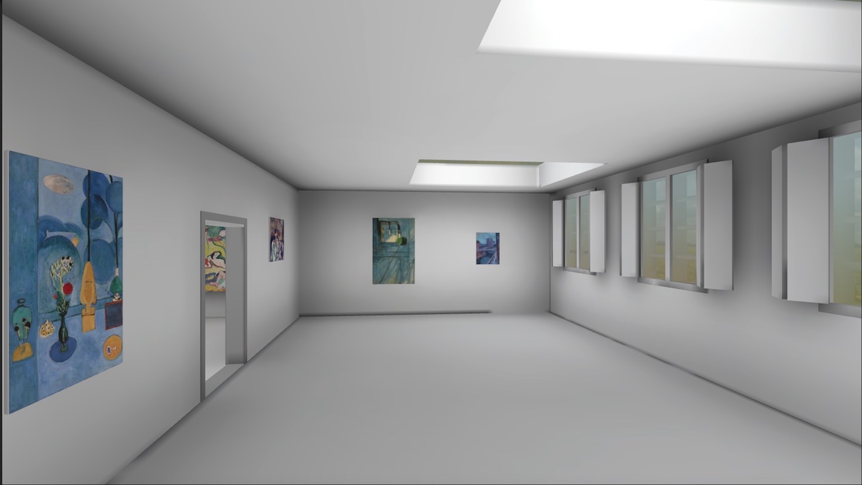 Representational image of a vritual art gallery